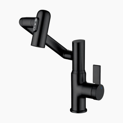 Dowler Single-Hole Waterfall Bathroom Faucet with Temperature Display-BF2403