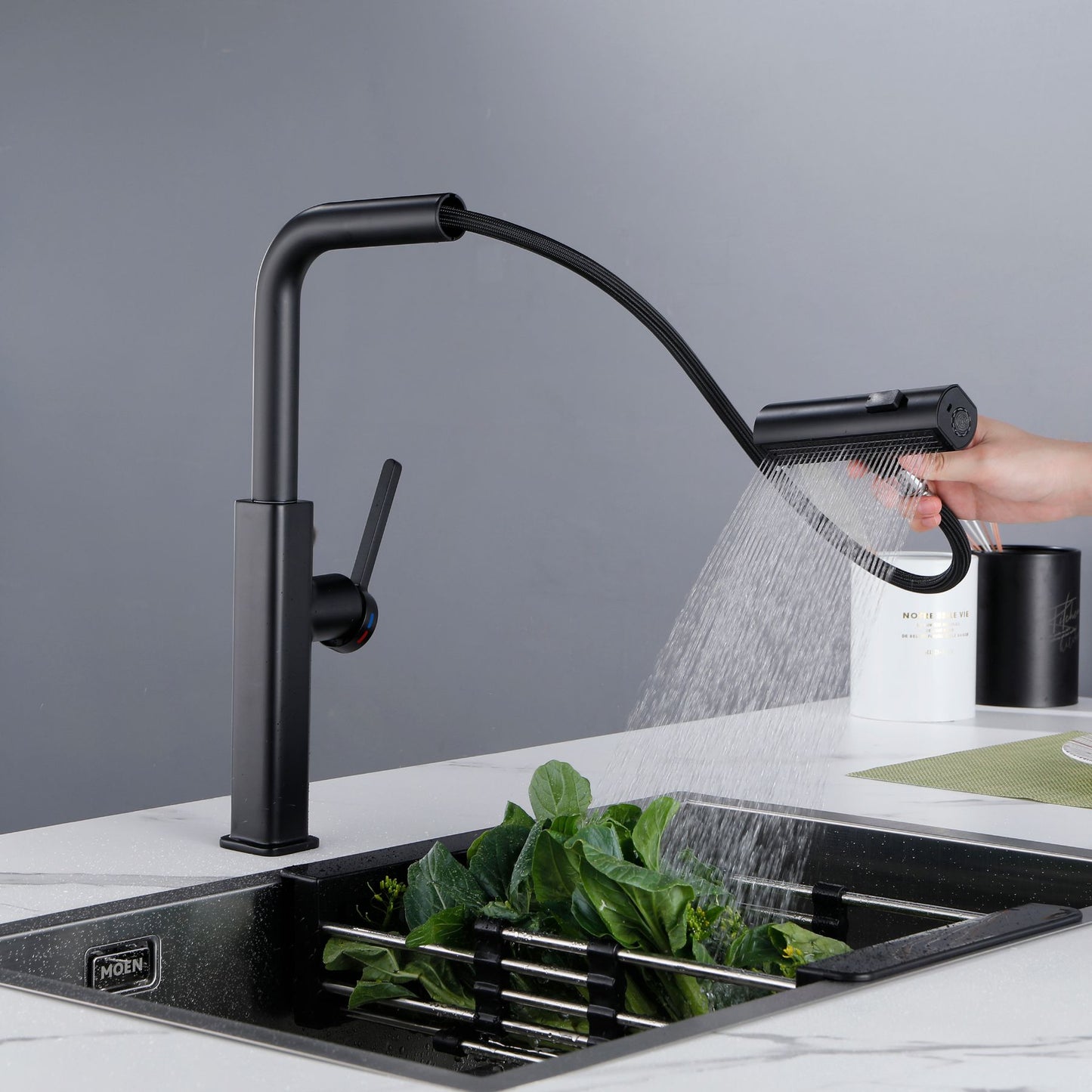 Dowler Single Handle Pull-Out Kitchen Faucet-KF2404