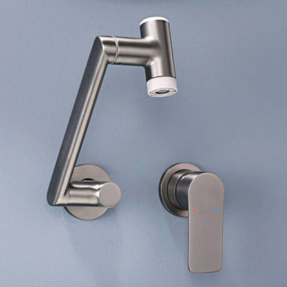 Dowler Single Handle Wall Mount Bathroom Faucet with Temperature Display BFWM2402