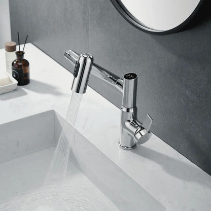 Dowler Single-Hole Waterfall Bathroom Faucet with Temperature Display-BF2403