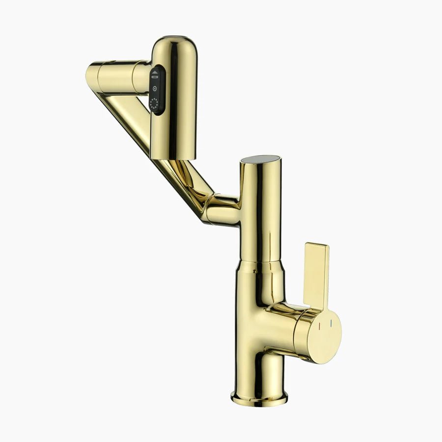 Dowler Single-Hole Waterfall Bathroom Faucet with Temperature Display-BF2403